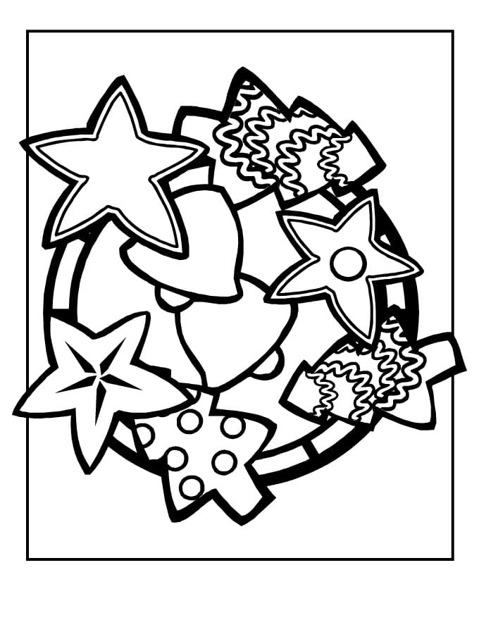 55 Coloring Pages Of Christmas Cookies 60