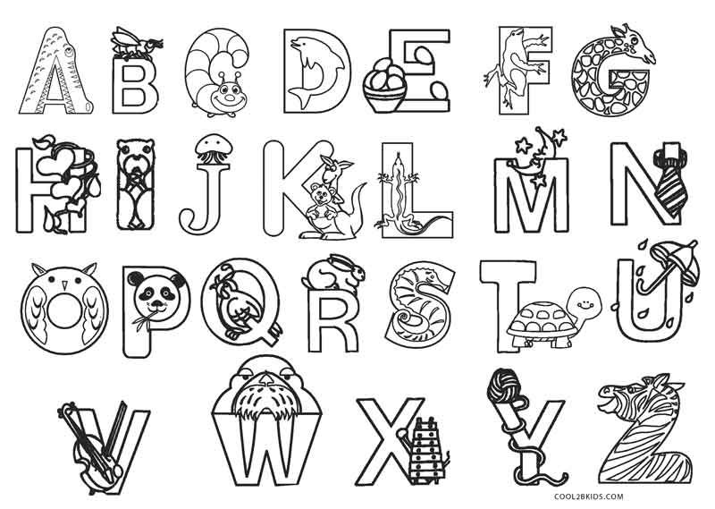 55 Free Abc Coloring Pages Printable 14