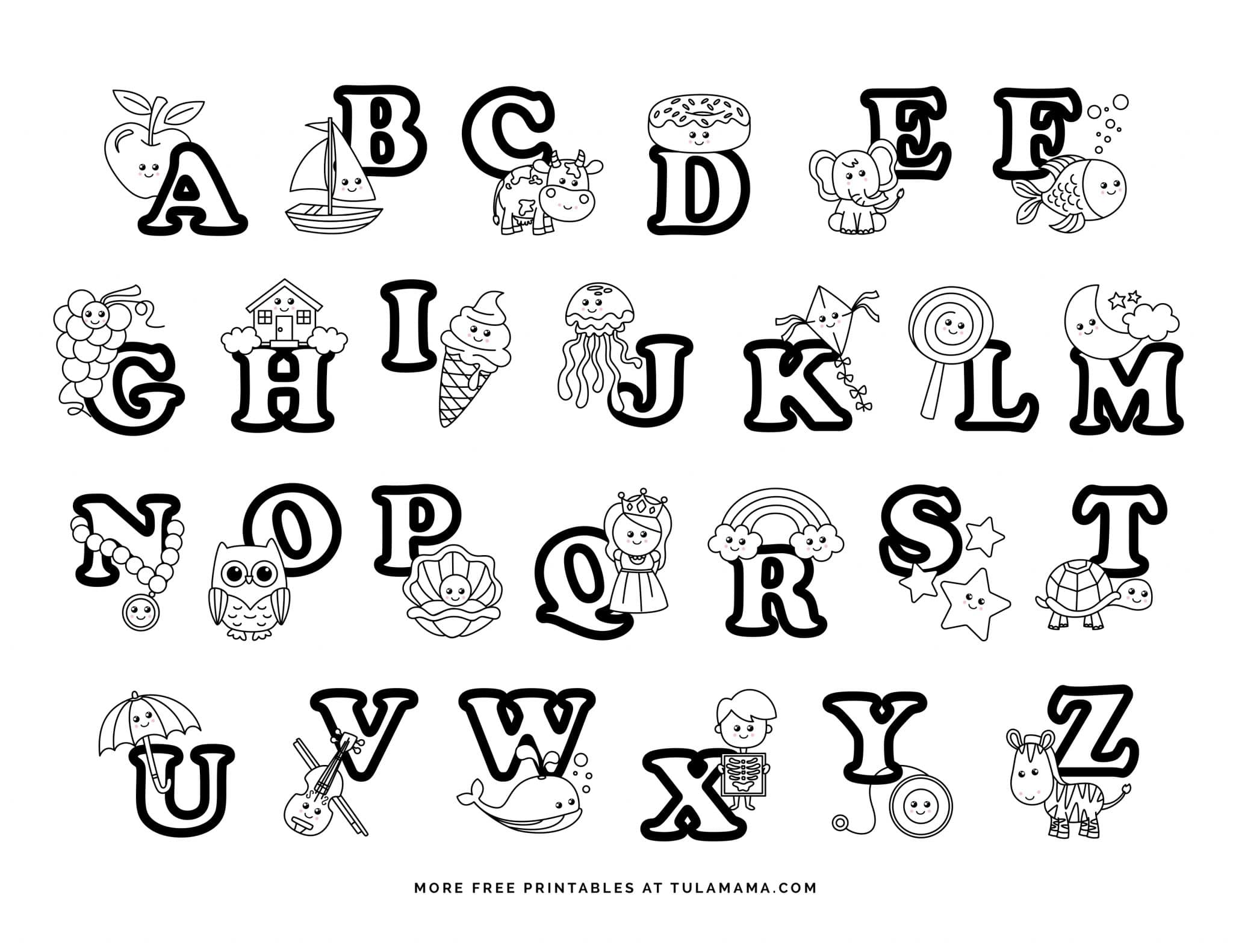 55 Free Abc Coloring Pages Printable 20