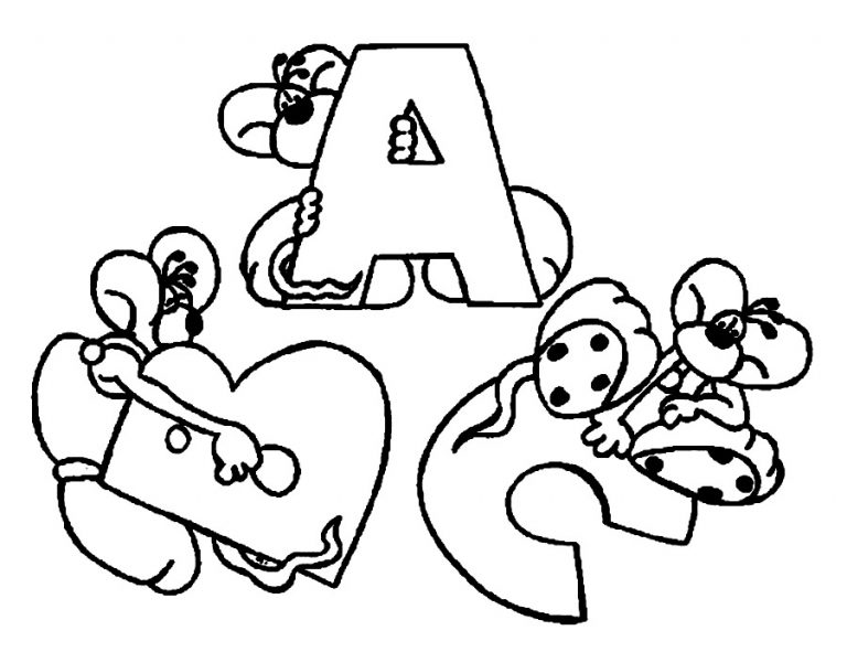 55 Free Abc Coloring Pages Printable 64