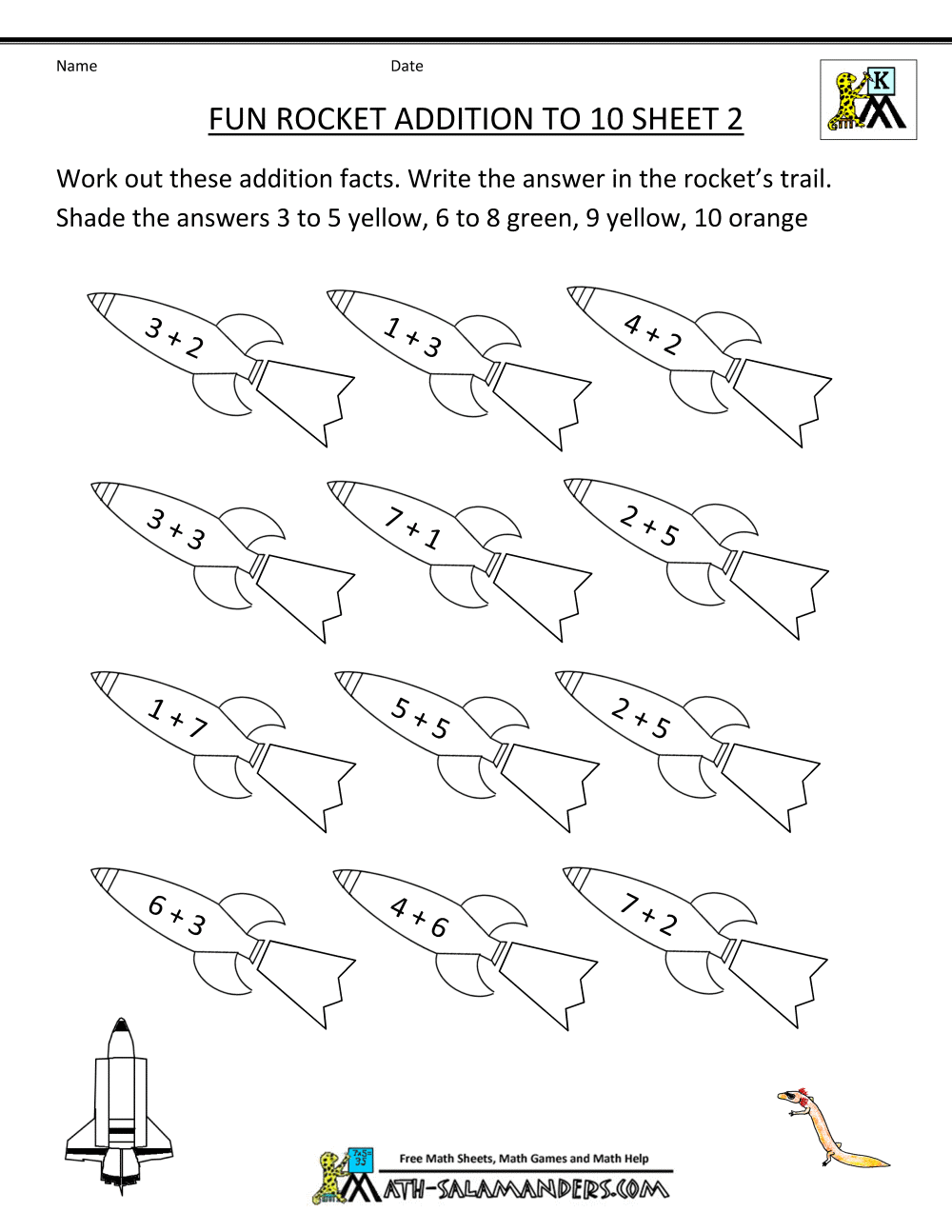 55 Kindergarten Math Coloring Pages 18