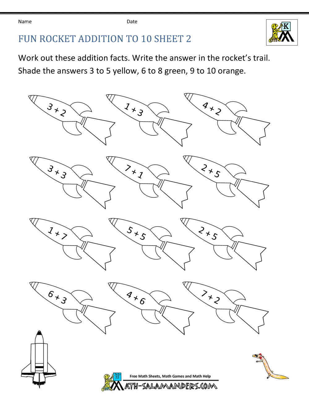 55 Kindergarten Math Coloring Pages 36