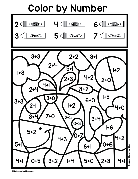 55 Kindergarten Math Coloring Pages 56