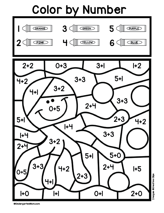 55 Kindergarten Math Coloring Pages 6