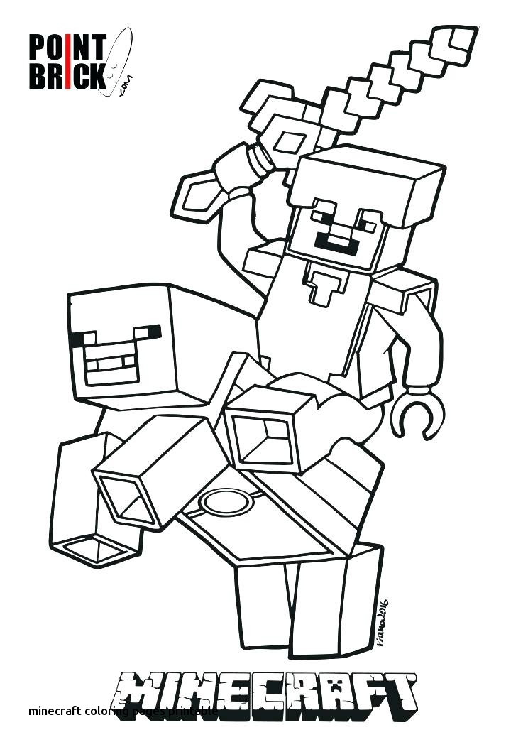 55 Minecraft Printable Coloring Page 13