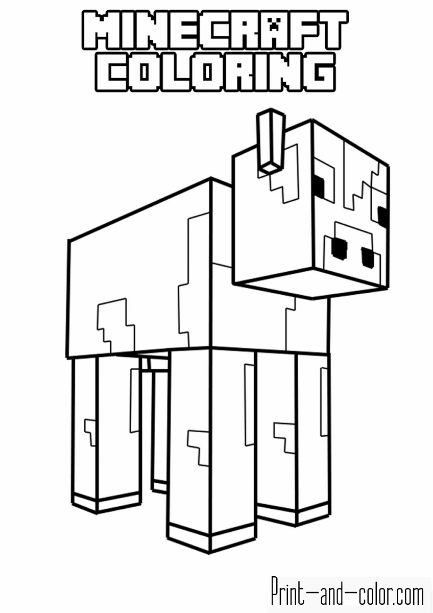 55 Minecraft Printable Coloring Page 21