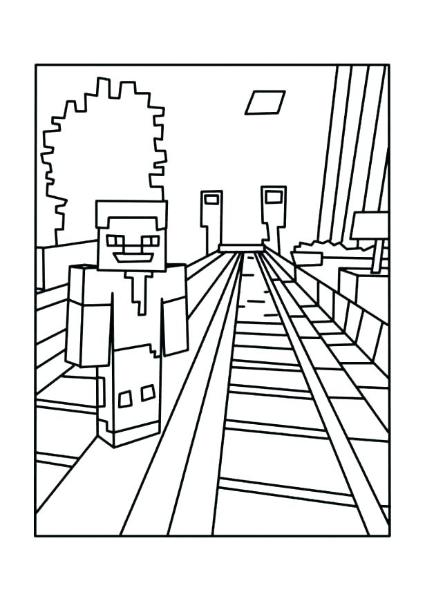 55 Minecraft Printable Coloring Page 33