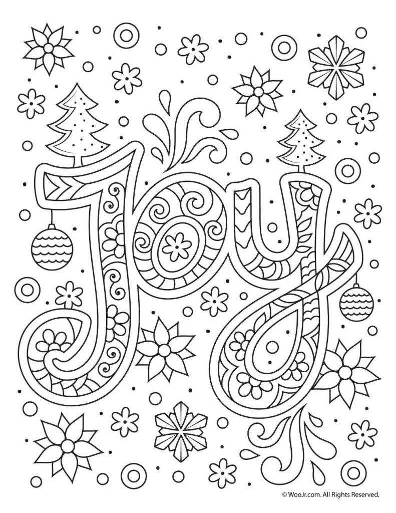 55 Printable Holiday Coloring Pages Free 11