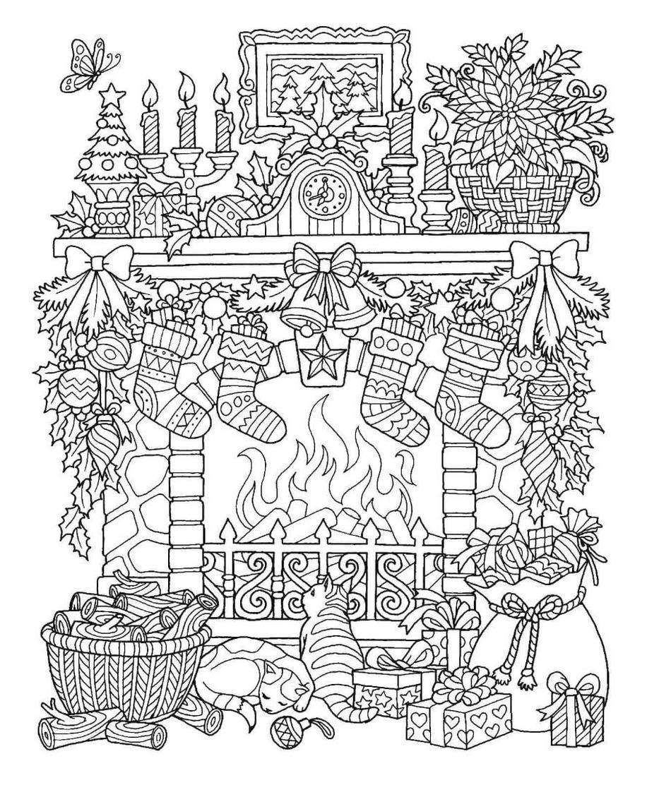 55 Printable Holiday Coloring Pages Free 35