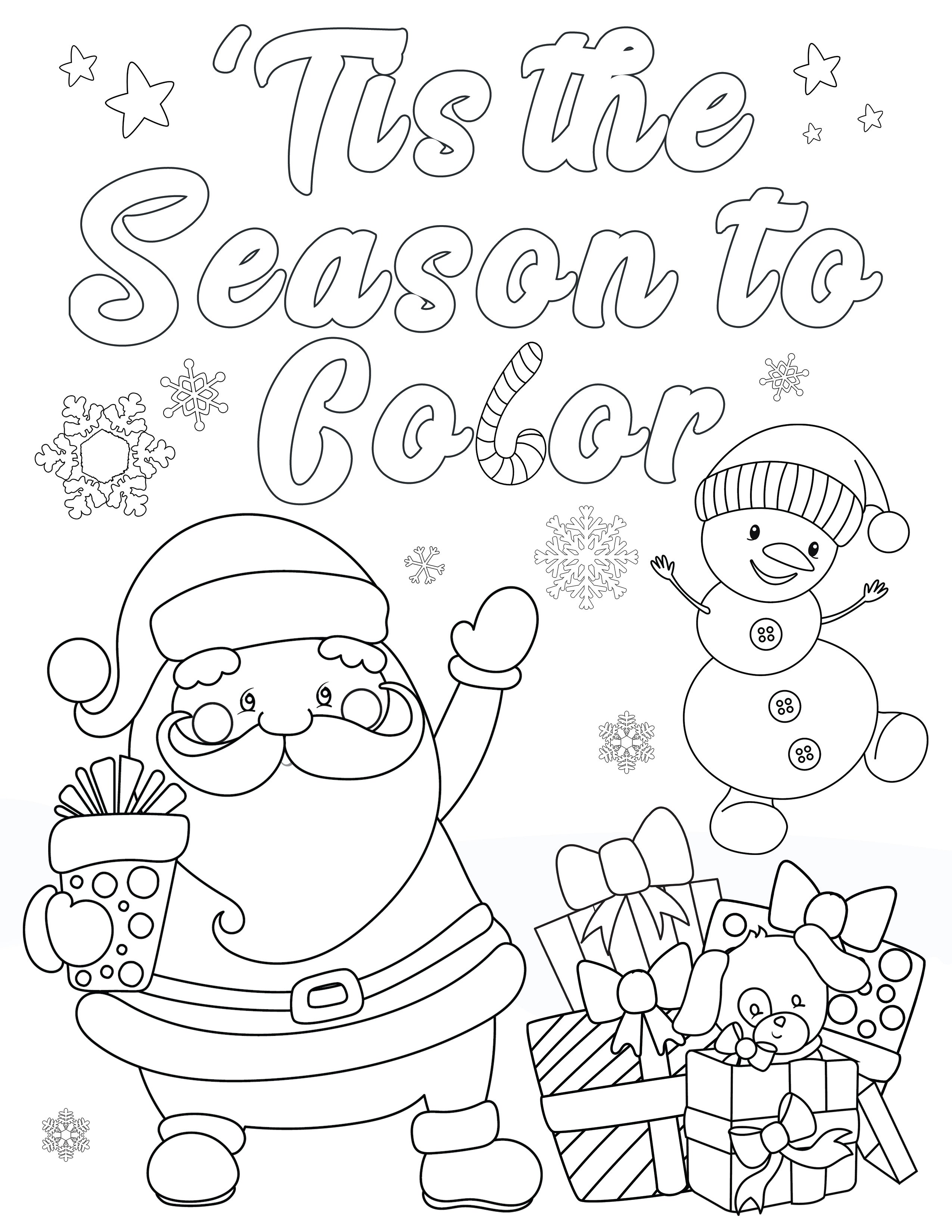 55 Printable Holiday Coloring Pages Free 8