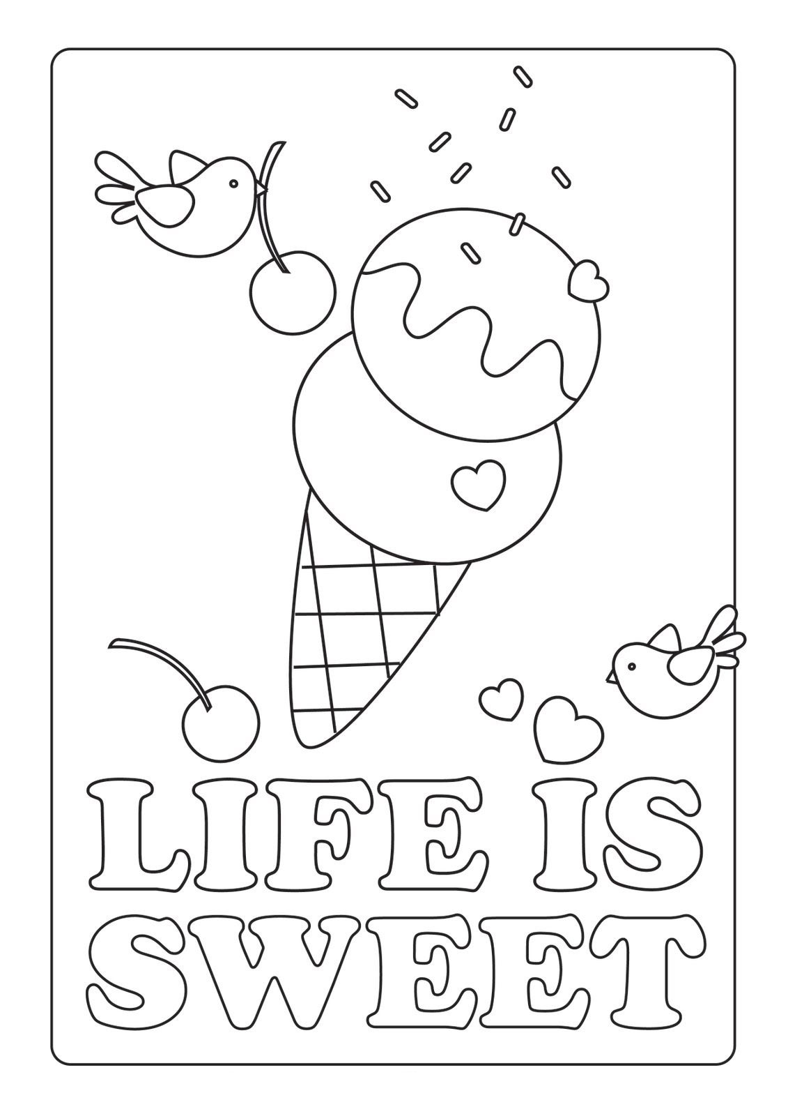 55 Printable Summer Coloring Sheets 24