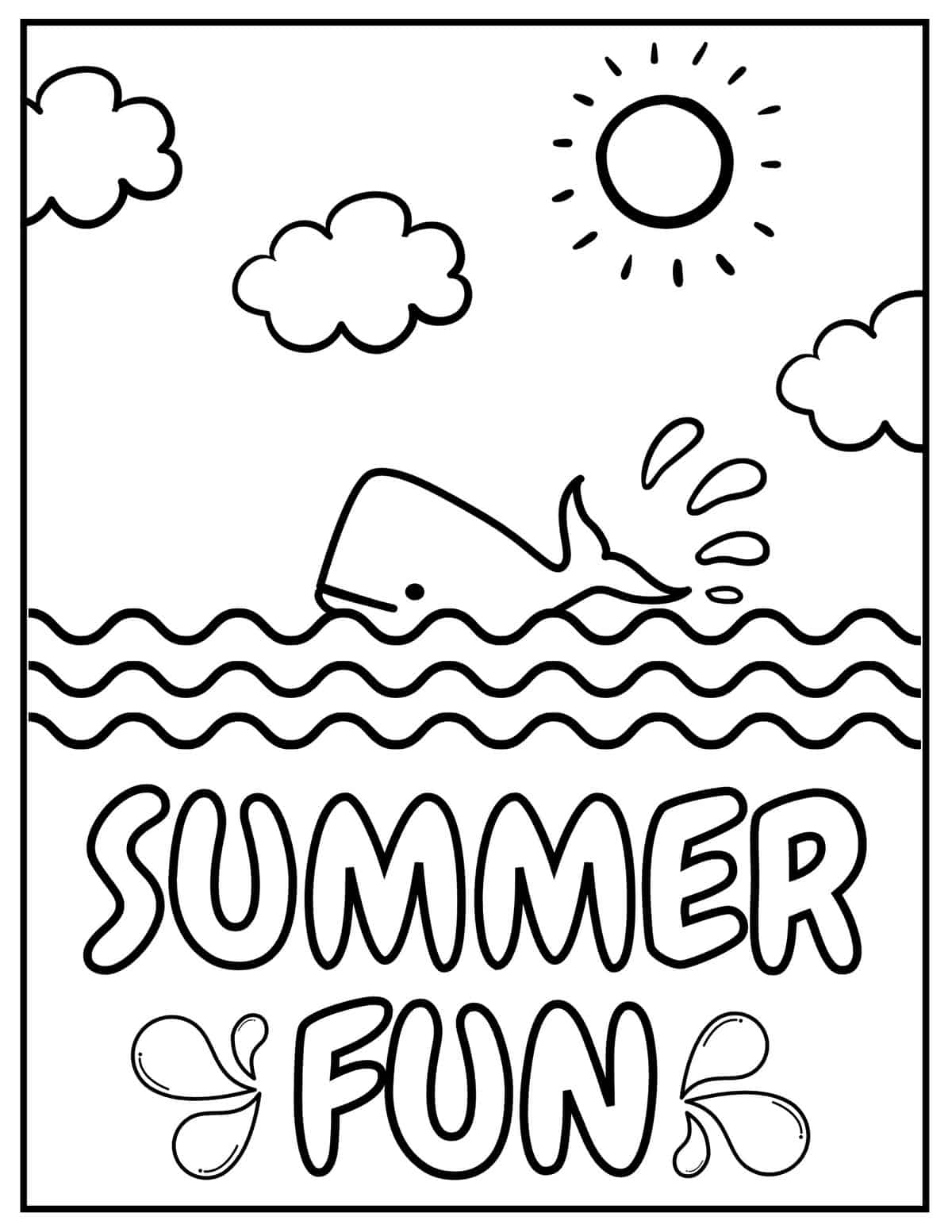 55 Printable Summer Coloring Sheets 26