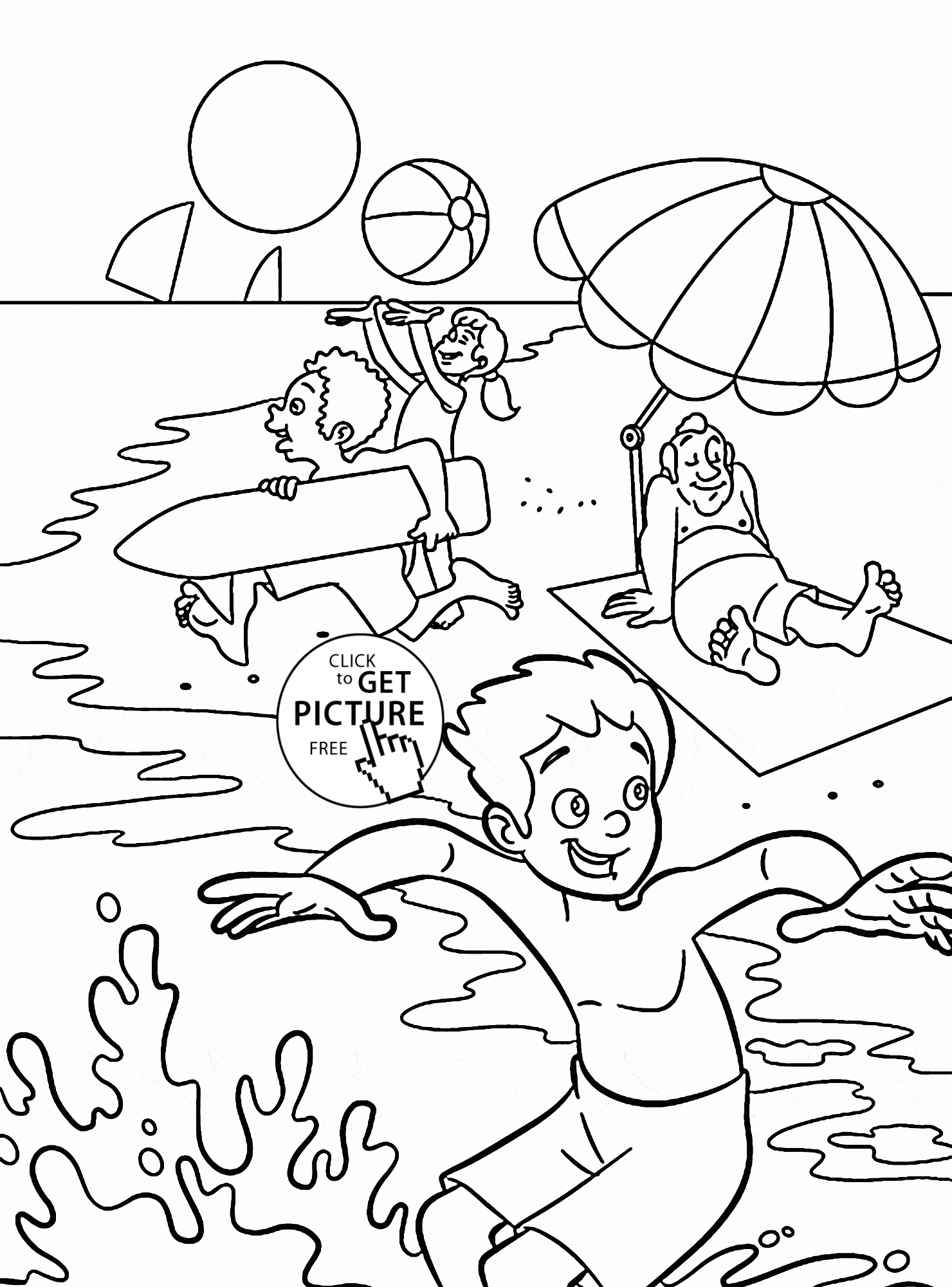 55 Printable Summer Coloring Sheets 34