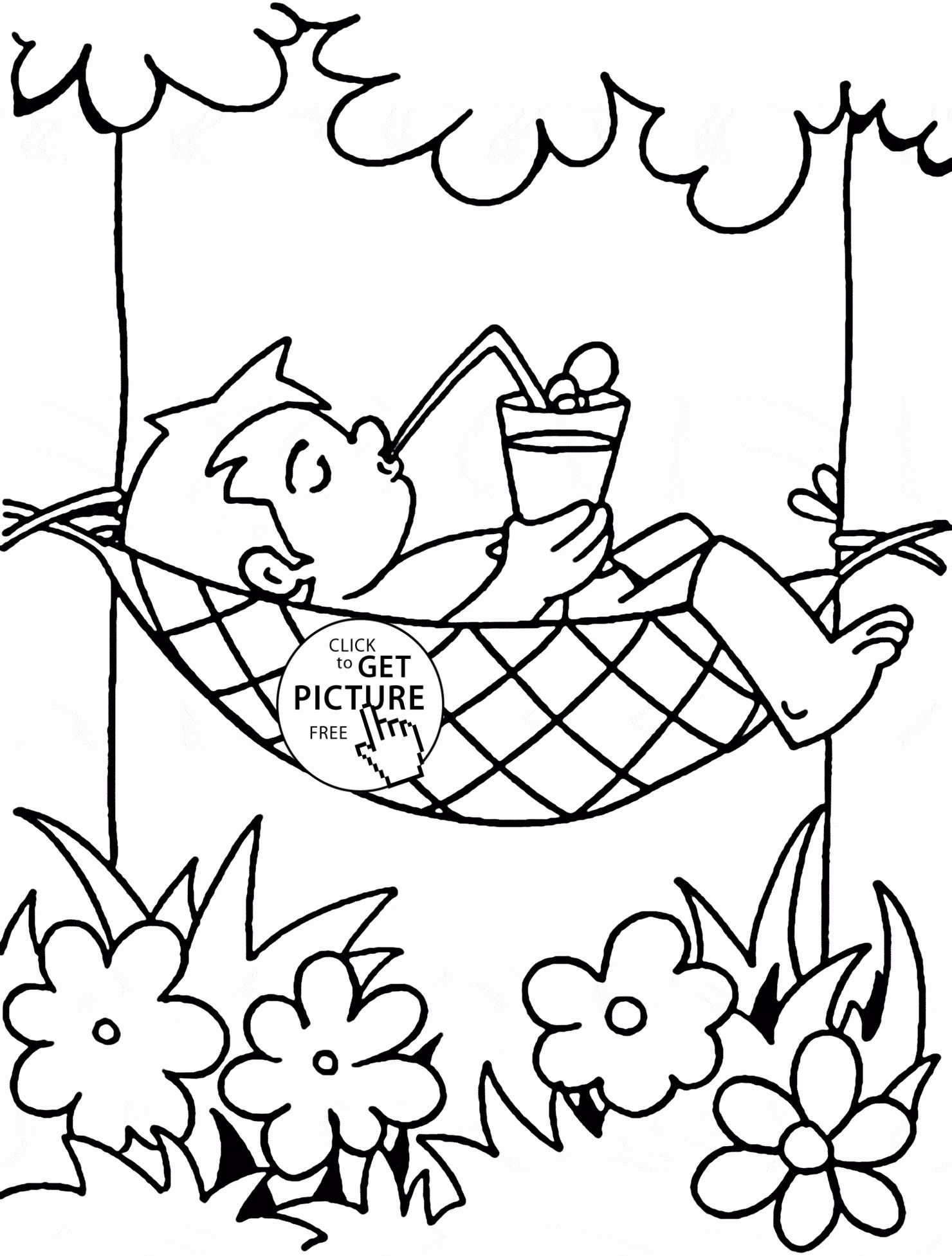 55 Printable Summer Coloring Sheets 36