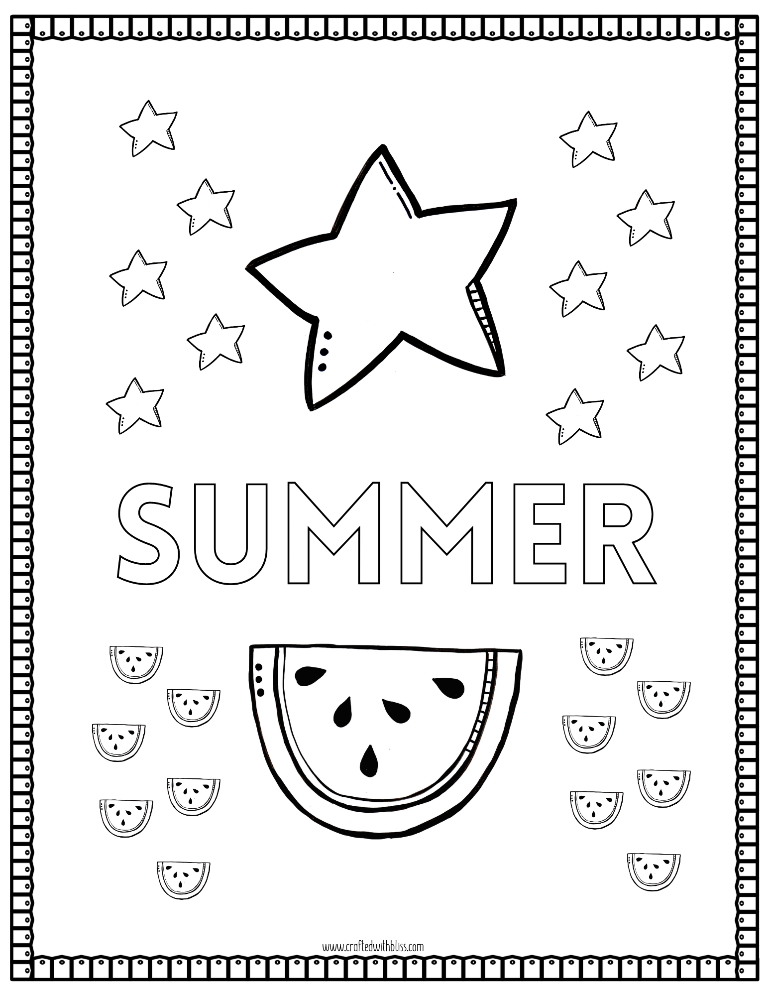 55 Printable Summer Coloring Sheets 38