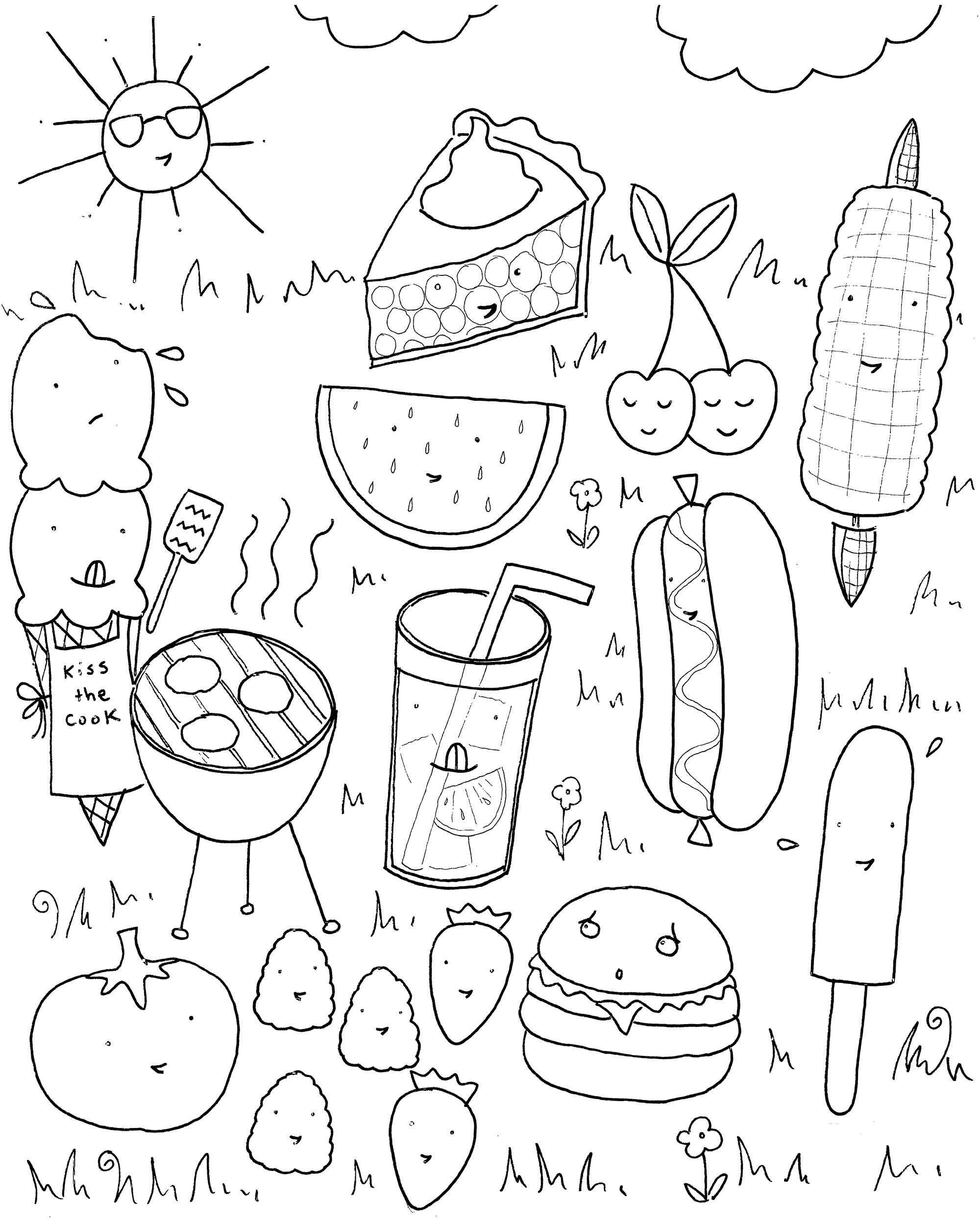 55 Printable Summer Coloring Sheets 48