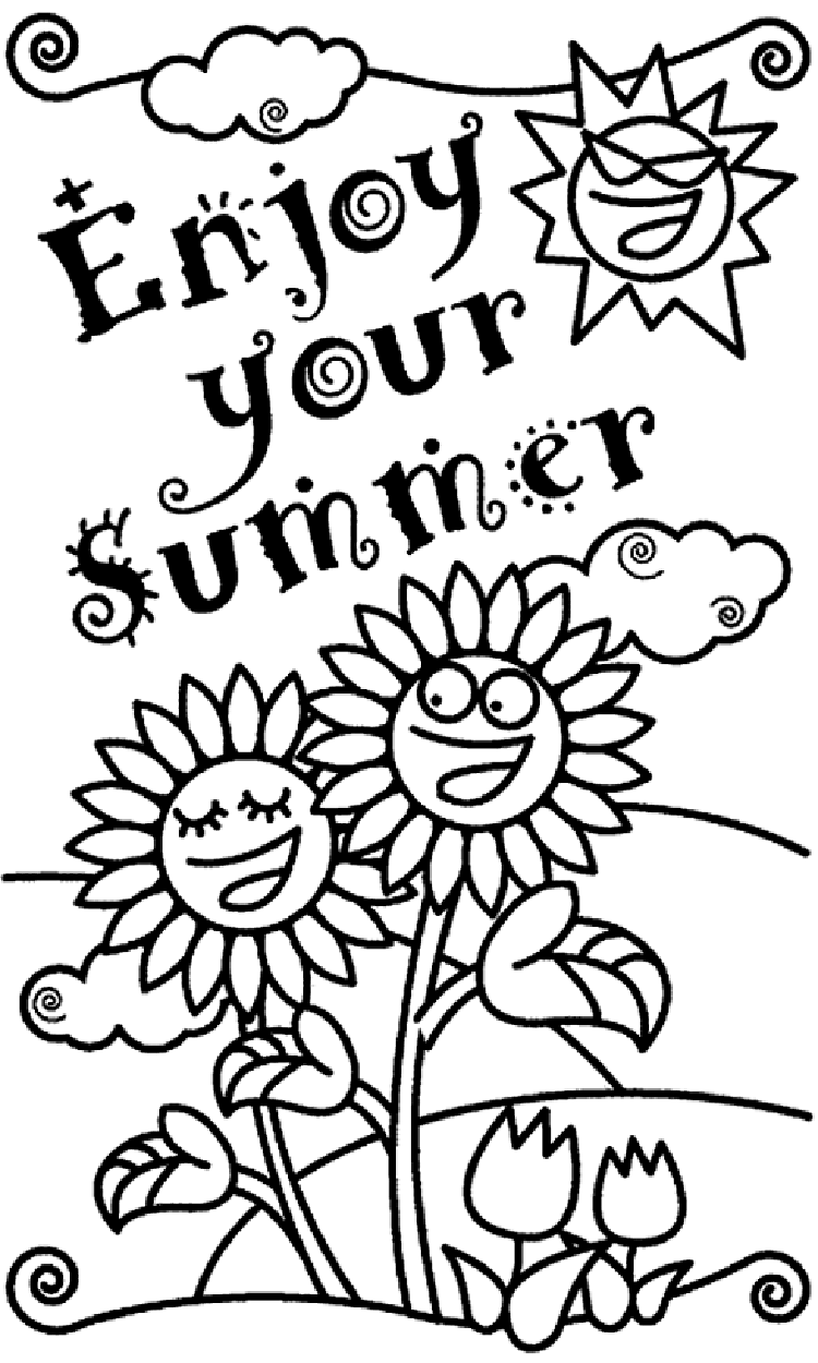 55 Printable Summer Coloring Sheets 64