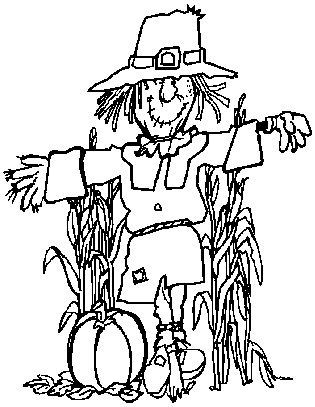 55 Scarecrow Coloring Pictures 15