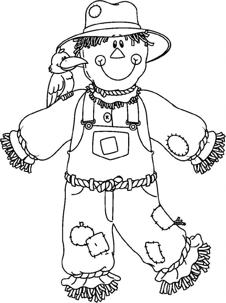 55 Scarecrow Coloring Pictures 23