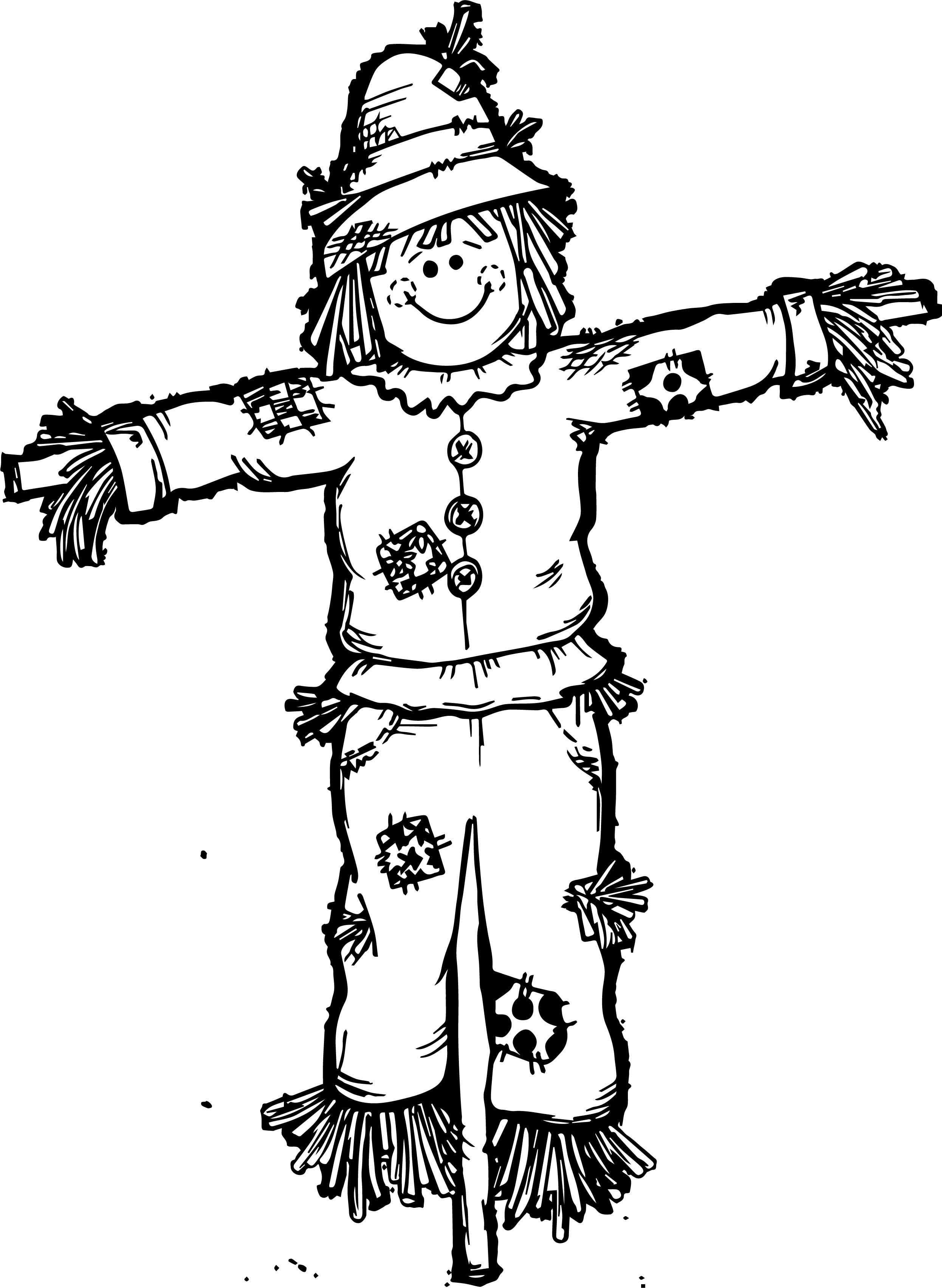 55 Scarecrow Coloring Pictures 24