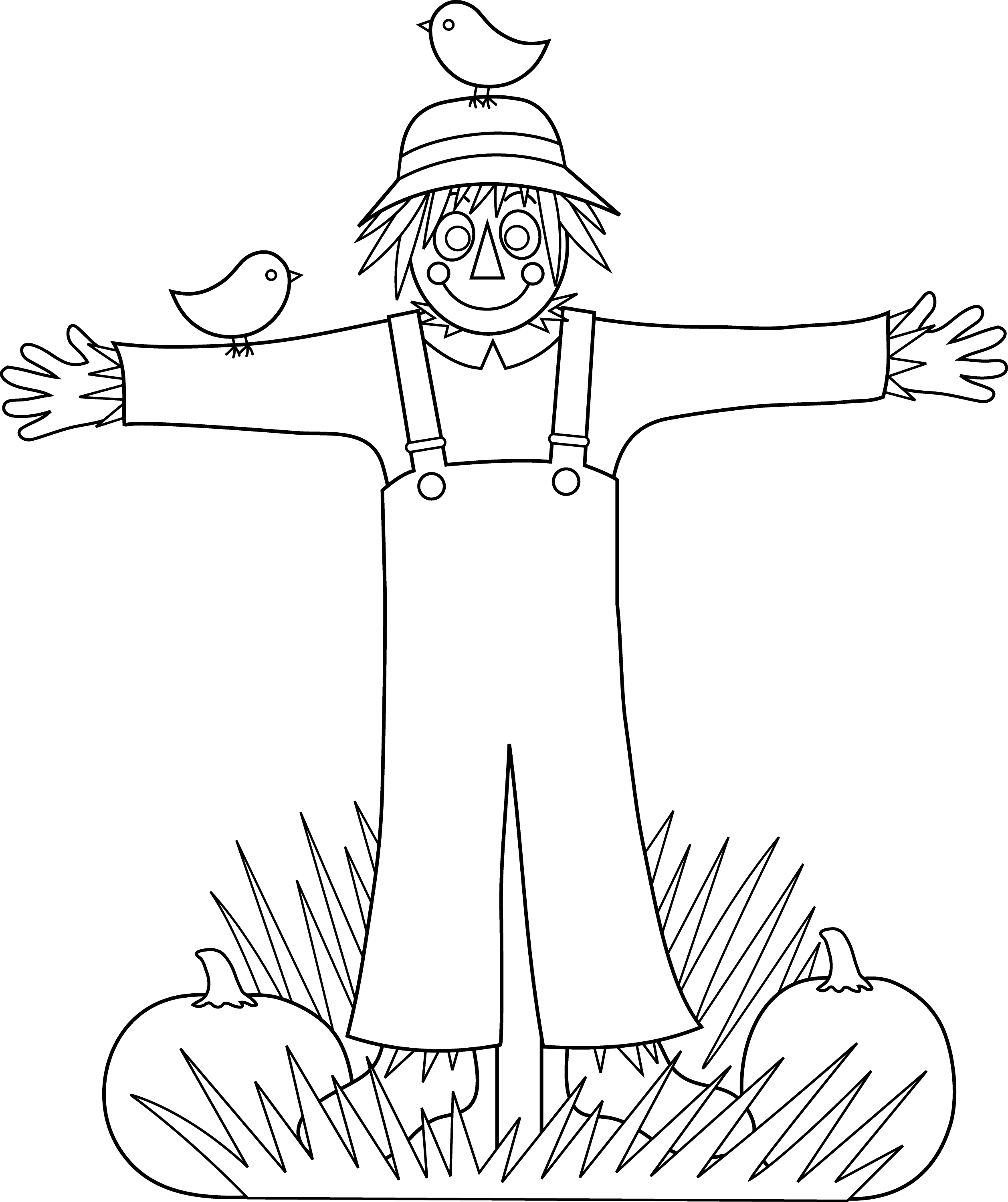 55 Scarecrow Coloring Pictures 25