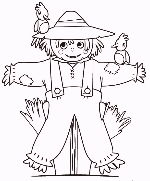 55 Scarecrow Coloring Pictures 28