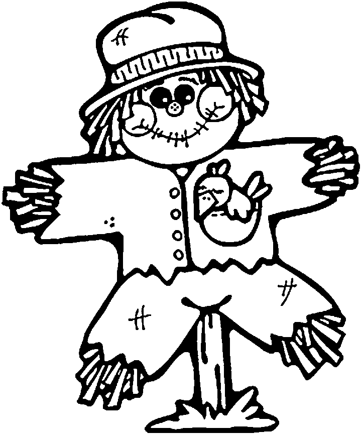 55 Scarecrow Coloring Pictures 38