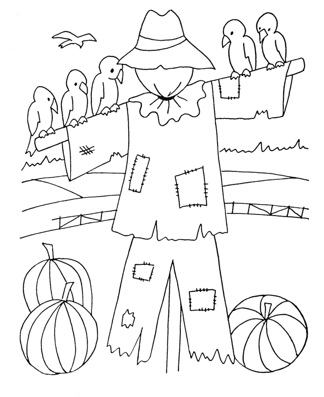 55 Scarecrow Coloring Pictures 39