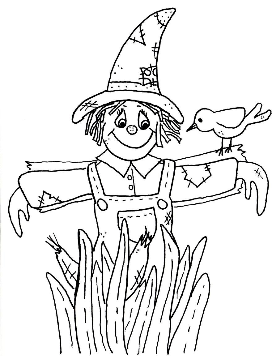 55 Scarecrow Coloring Pictures 43