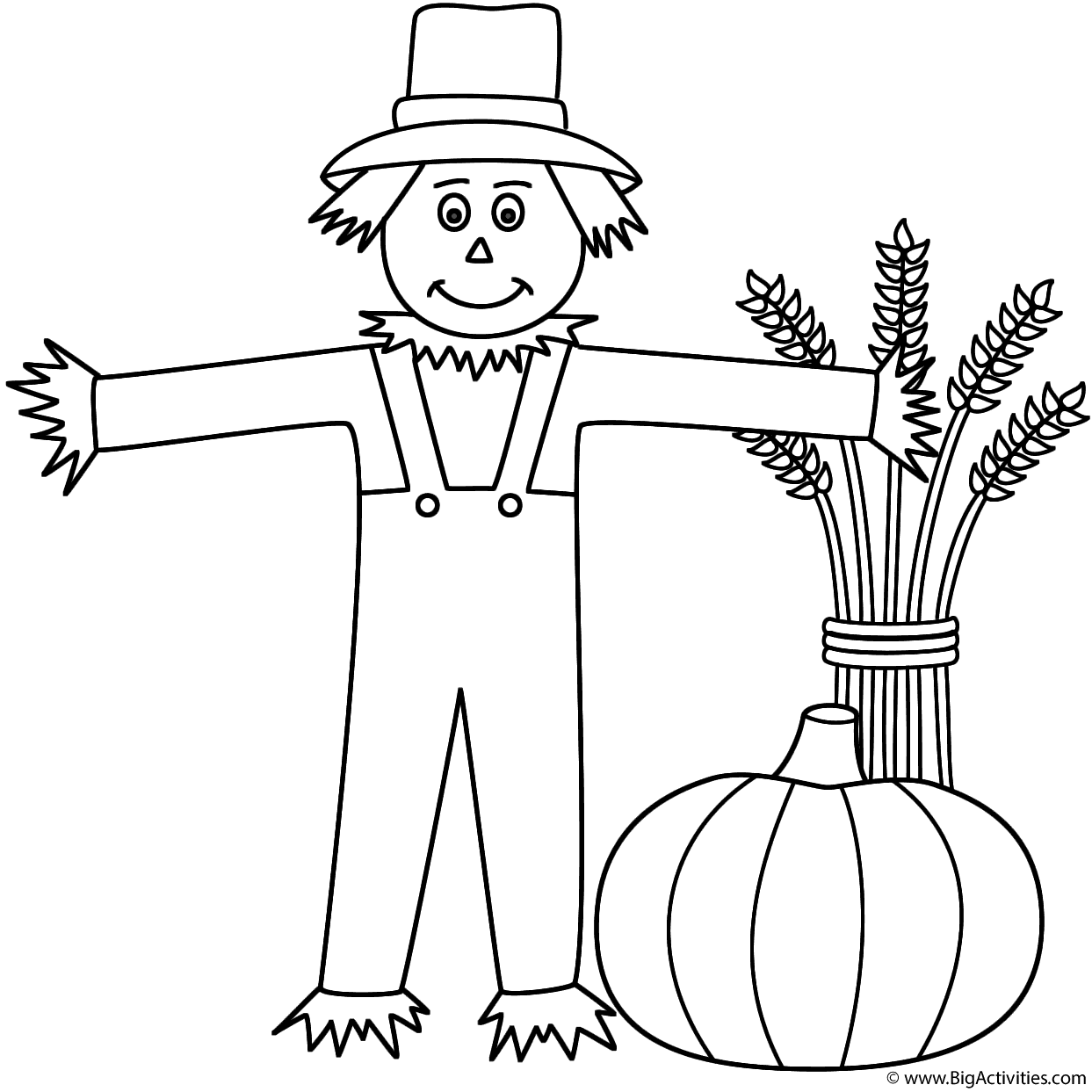 55 Scarecrow Coloring Pictures 44