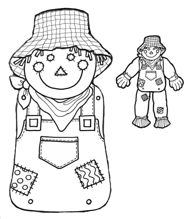 55 Scarecrow Coloring Pictures 47