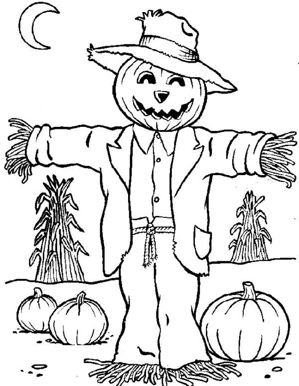 55 Scarecrow Coloring Pictures 48