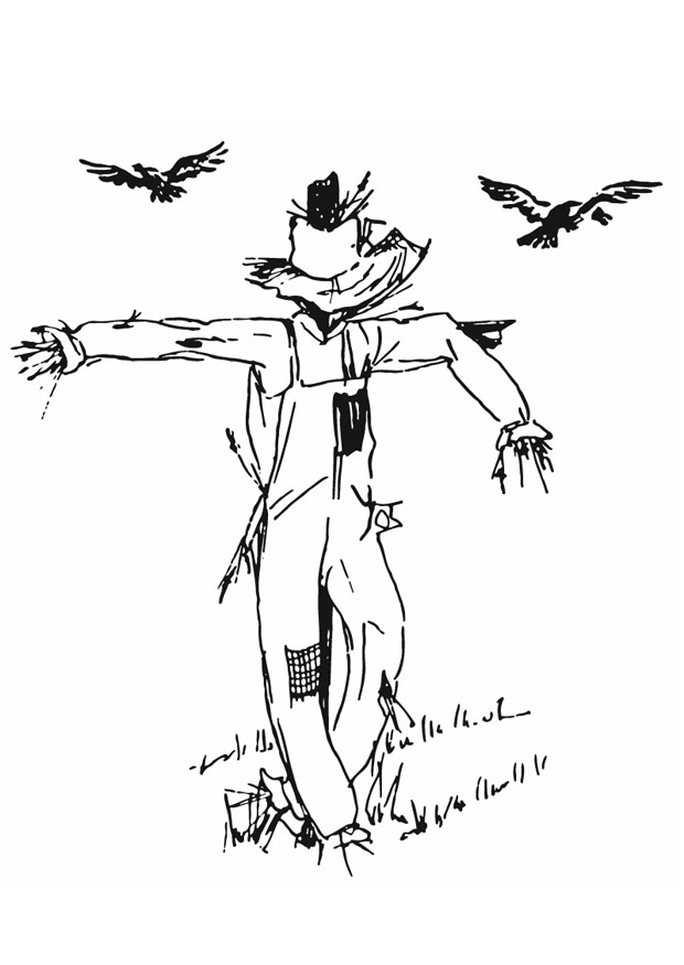 55 Scarecrow Coloring Pictures 49