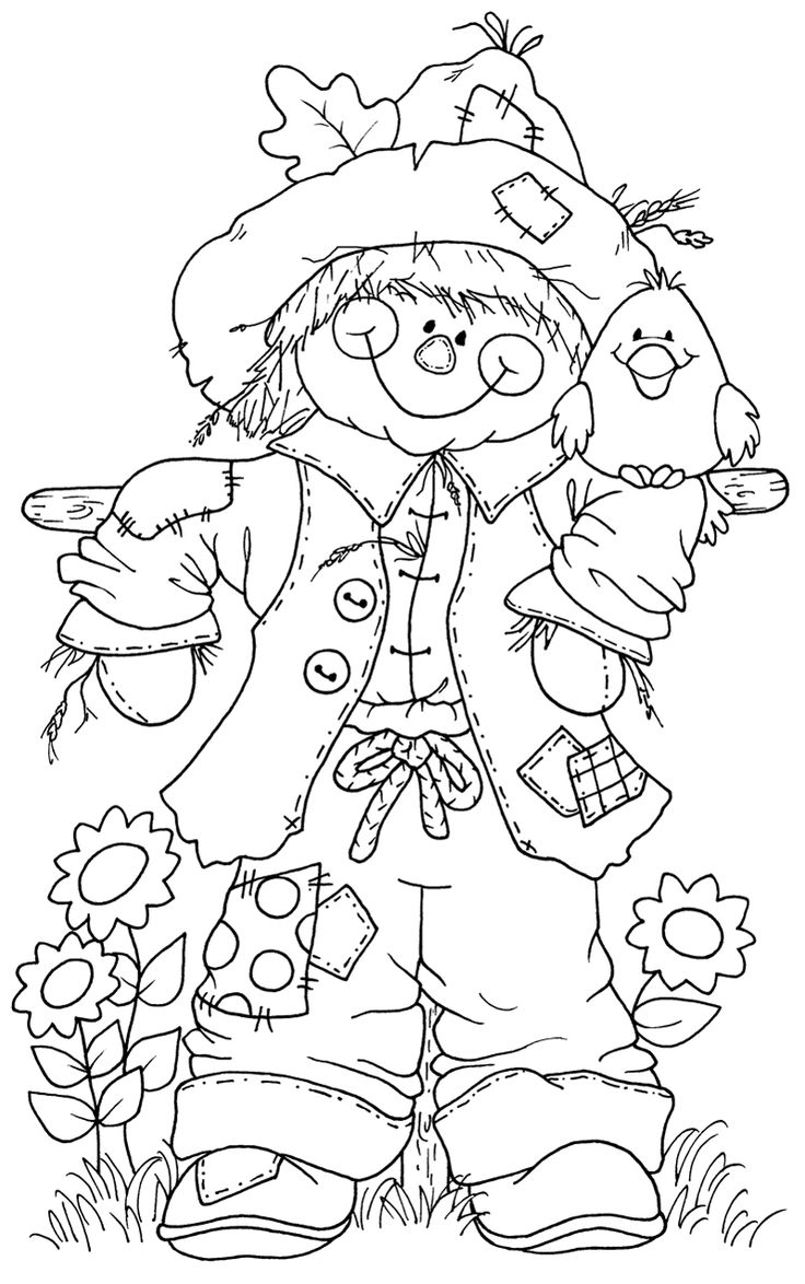 55 Scarecrow Coloring Pictures 64