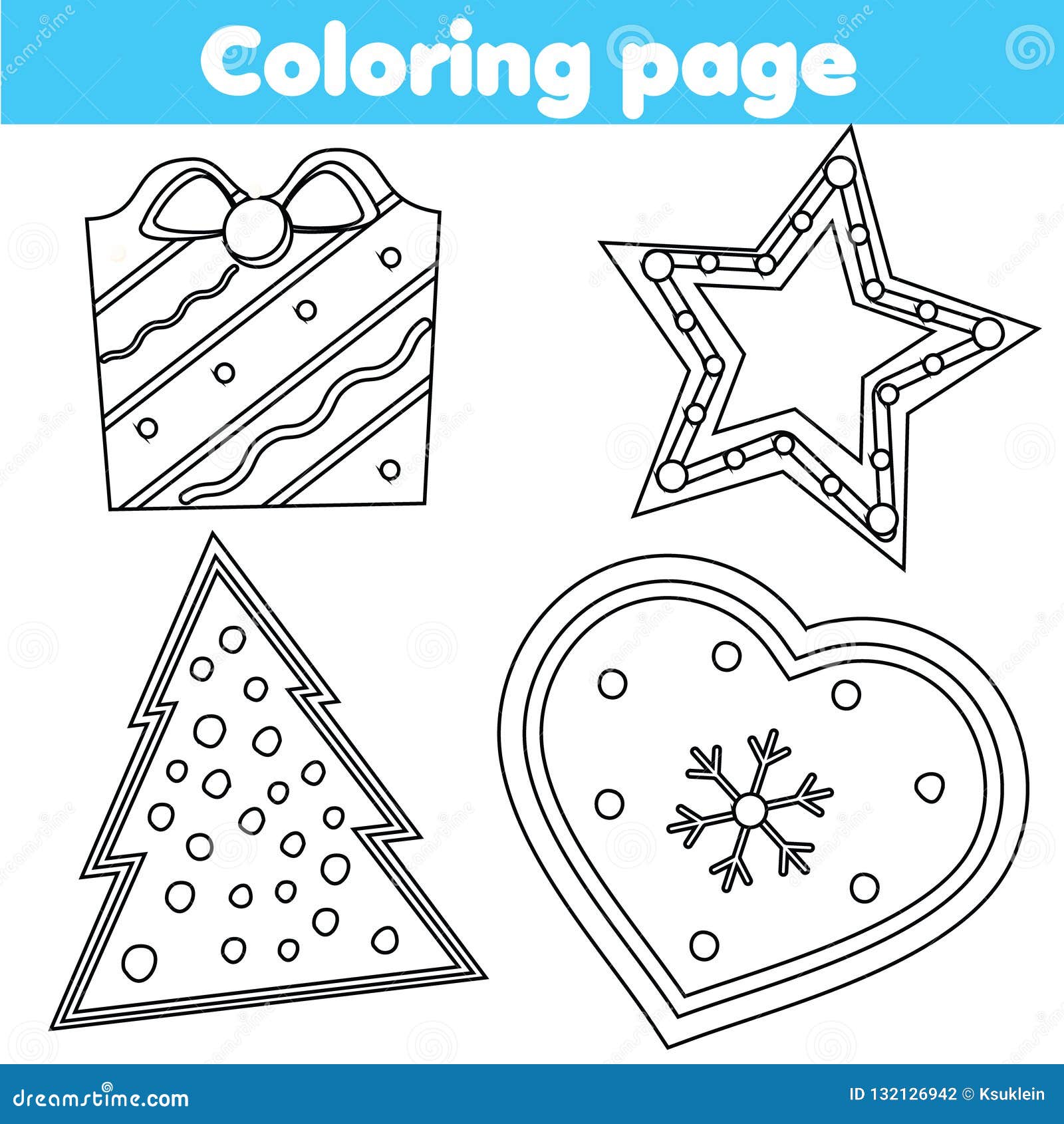 60 Christmas Cookies Coloring Page 34