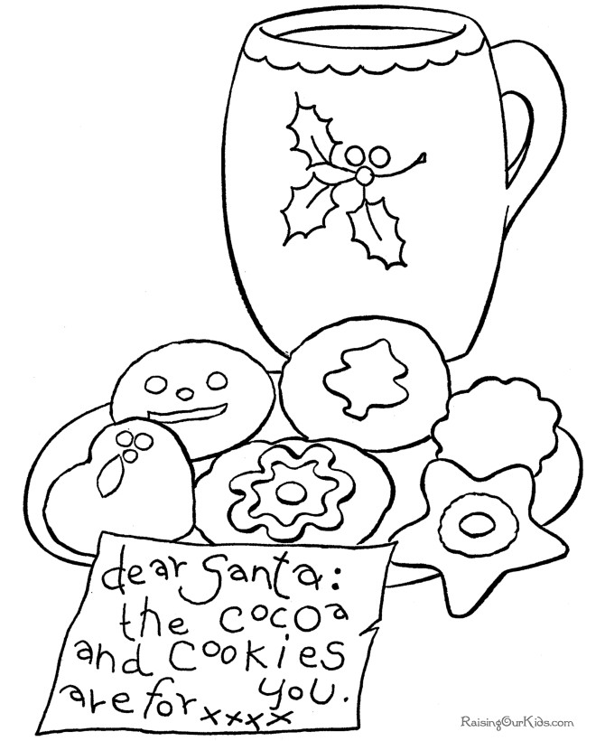 60 Christmas Cookies Coloring Page 39