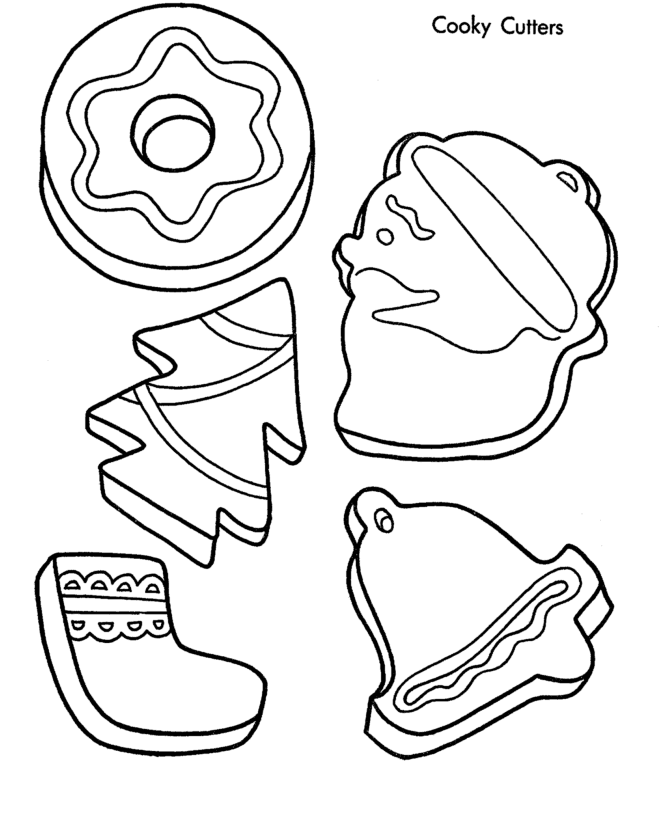 60 Christmas Cookies Coloring Page 40