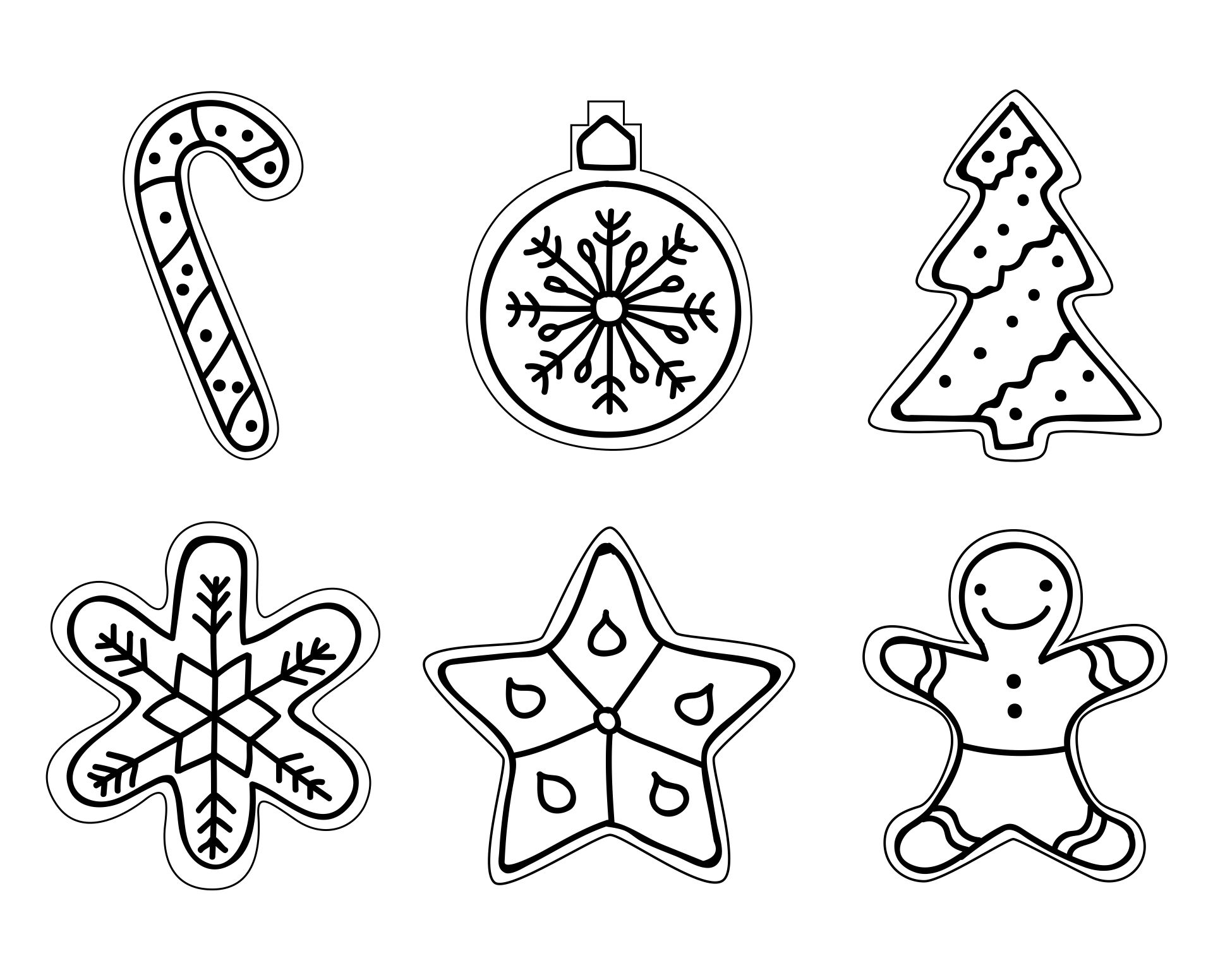 60 Christmas Cookies Coloring Page 5