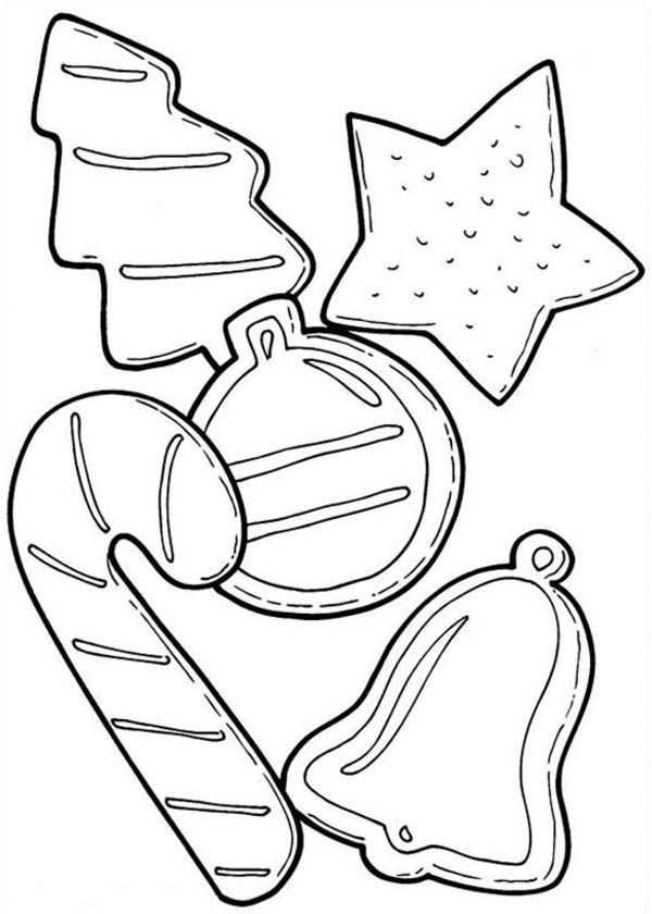 60 Christmas Cookies Coloring Page 54