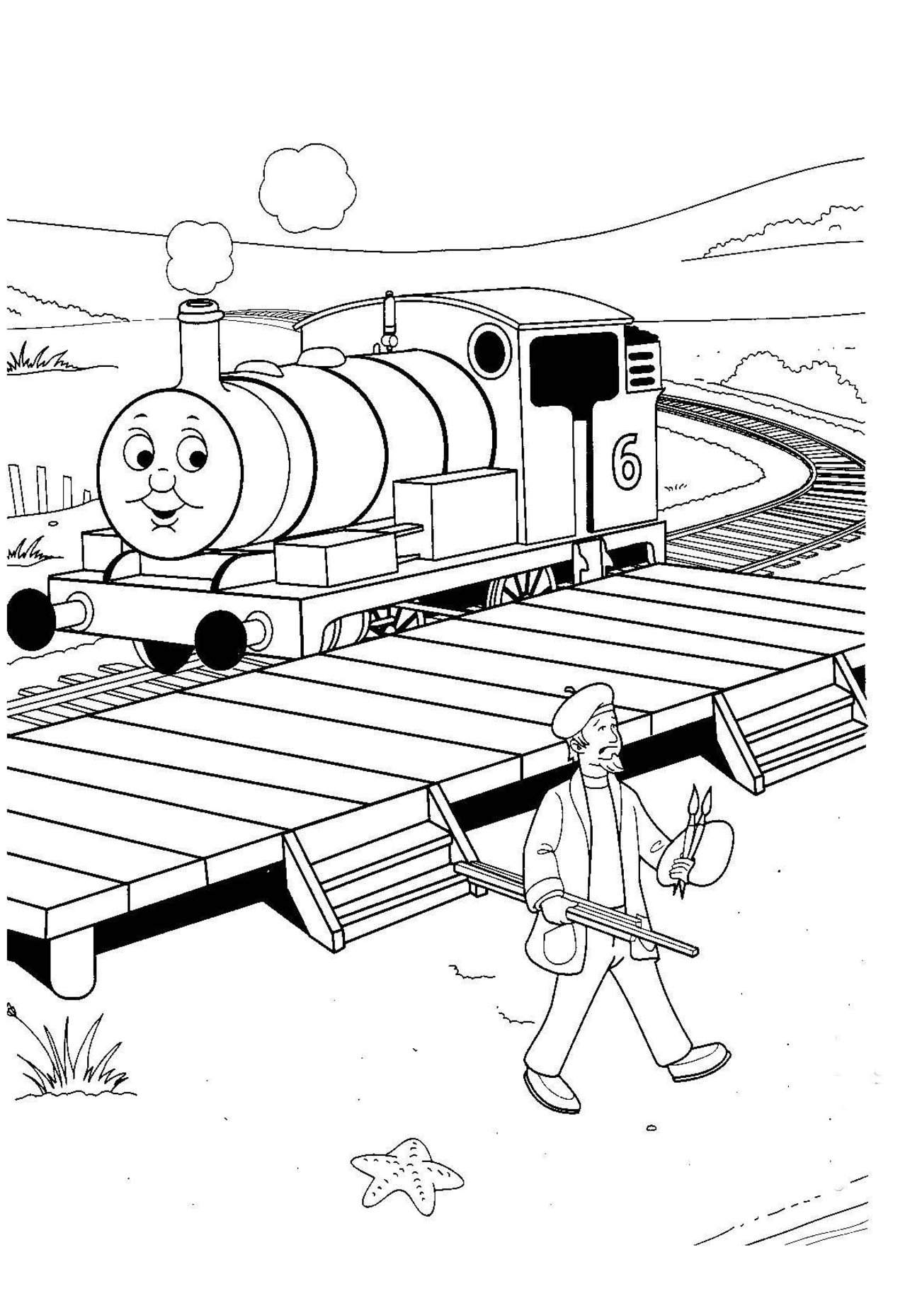 80 Free Printable Train Coloring Pages 30