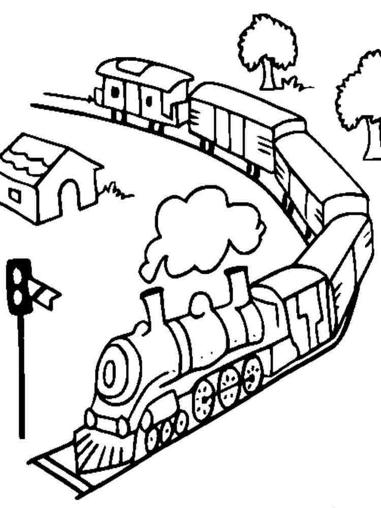 80 Free Printable Train Coloring Pages 44