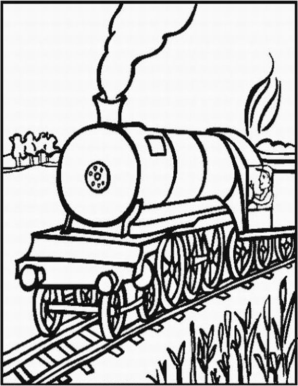 80 Free Printable Train Coloring Pages 45