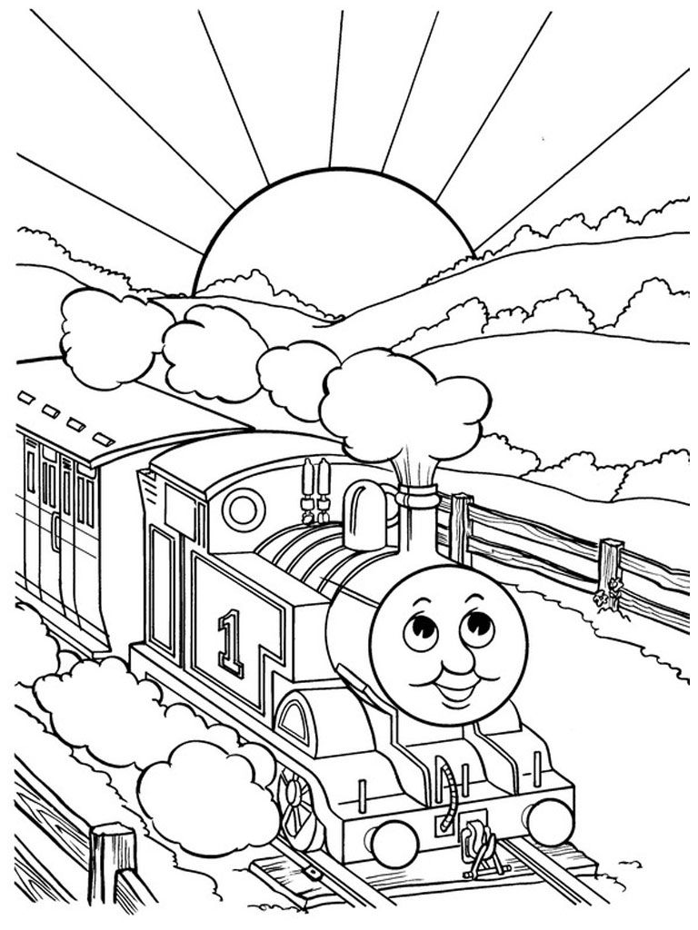 80 Free Printable Train Coloring Pages 76