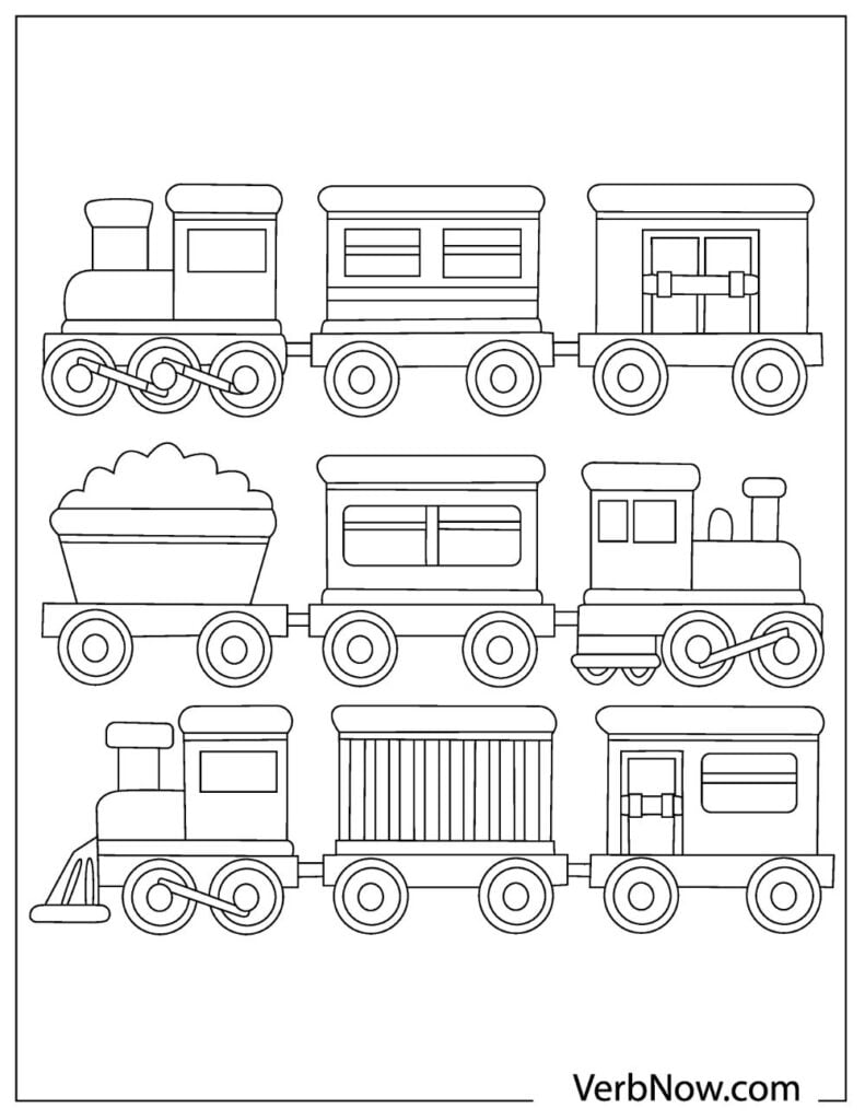 80 Free Printable Train Coloring Pages 81