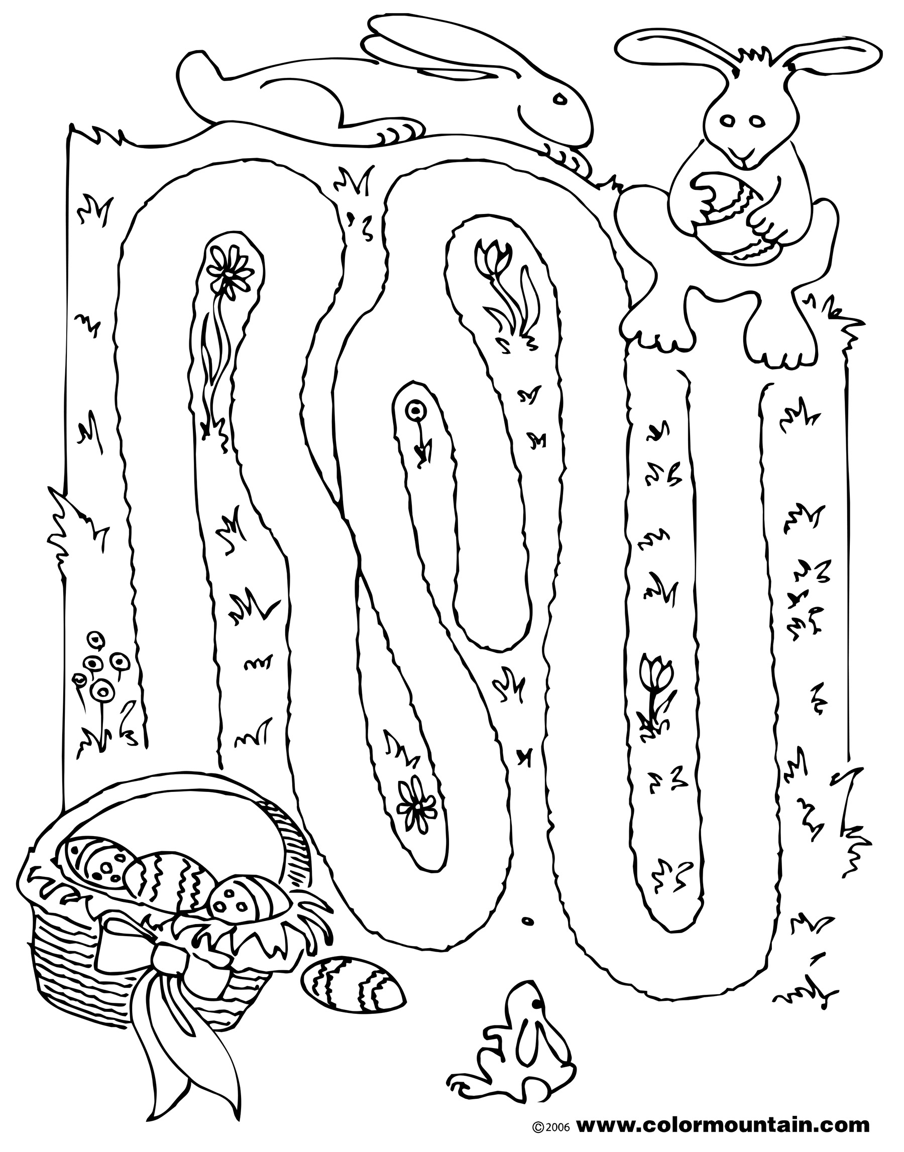 80 Printable Garden Maze Coloring Pages 15