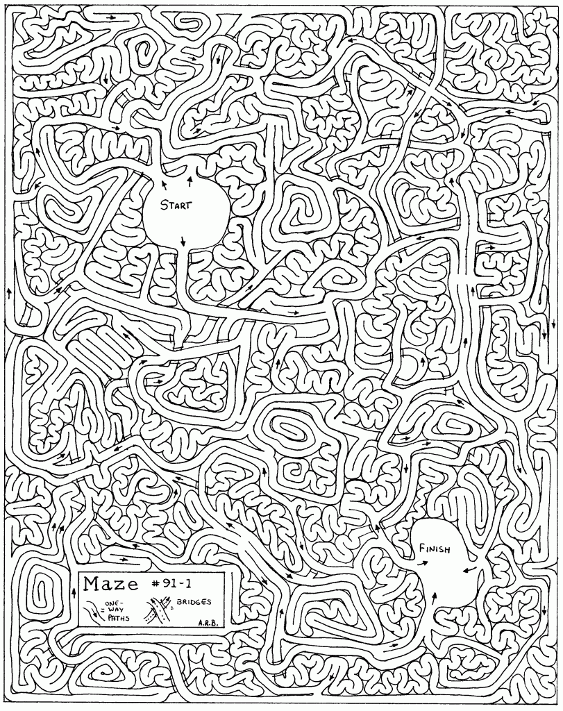 80 Printable Garden Maze Coloring Pages 17