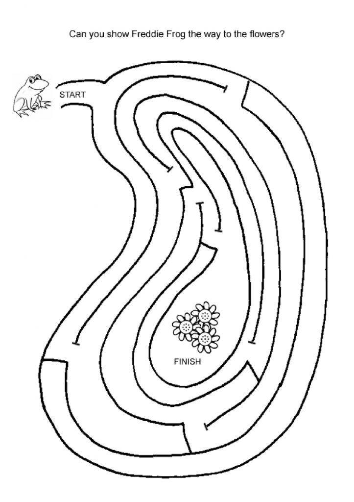 80 Printable Garden Maze Coloring Pages 45