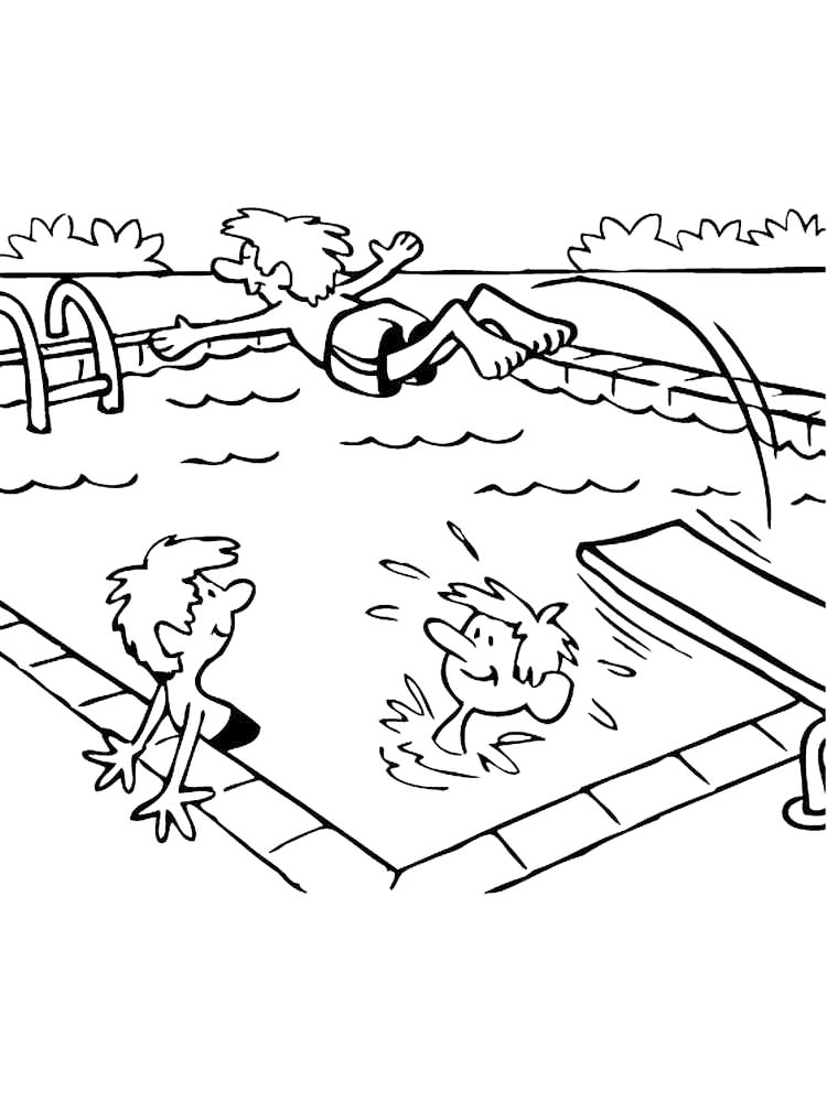 80 Printable Outdoor Swimming Pool Coloring Pages 15