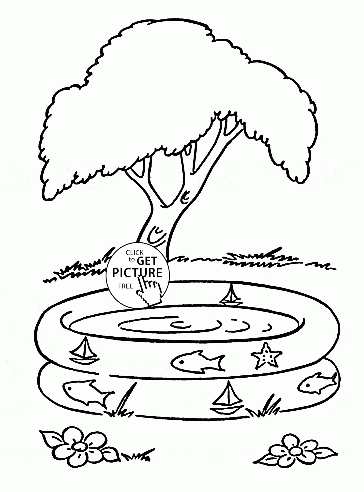 80 Printable Outdoor Swimming Pool Coloring Pages 79