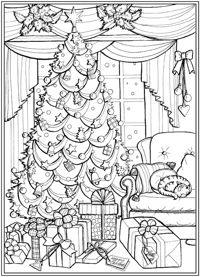 90 Holiday Coloring Pages Free Printable 65